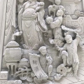Ancient Stone Carving Murals God of Wealth Arrived